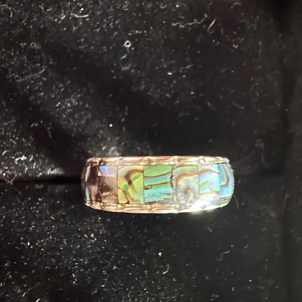 Sterling Silver Abalone Ring